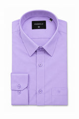 Emerald Formal Slim Fit Long Sleeve Shirt - Lavender