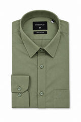 Emerald Formal Slim Fit Long Sleeve Shirt - Green Dust