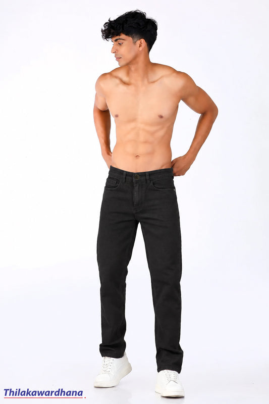 Men's Regular Fit Black Jean