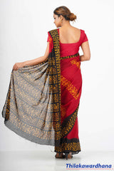 Printed Batik Saree