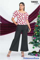 Tendenza Floral printed Puff Sleeve Tee