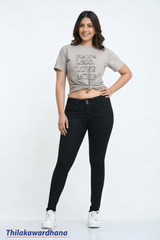 High Rise Black Jean