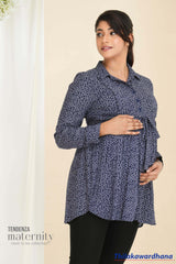 Tendenza Wrap Maternity Tunic Top
