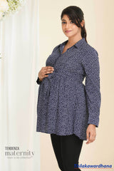 Tendenza Wrap Maternity Tunic Top