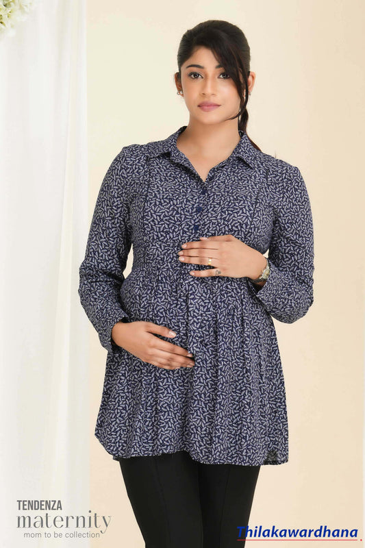 Tendenza Wrap Maternity Tunic Top