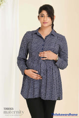 Tendenza Wrap Maternity Tunic Top