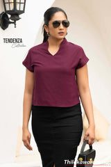 Tendenza Short Sleeve Pop Over Top