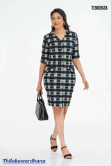 Tendenza Button Down Detailed Bodycon Dress