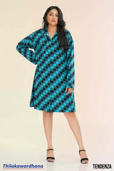 Tendenza Oversized Plaid Shirt Dress