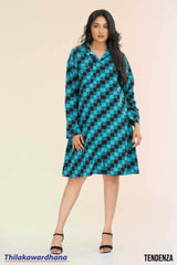 Tendenza Oversized Plaid Shirt Dress