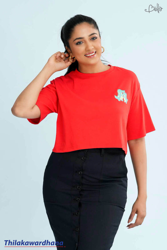 Bella Printed Crop Top