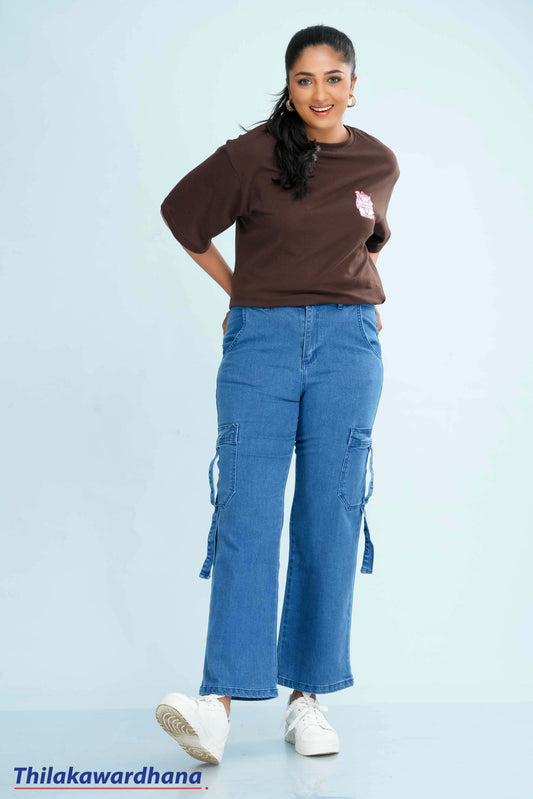 Mid Washed Cargo Jean