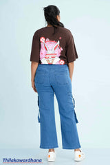 Mid Washed Cargo Jean