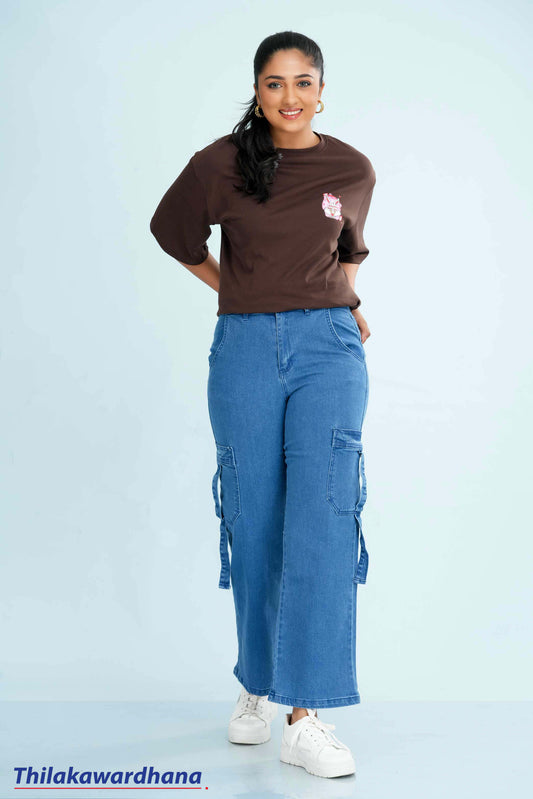 Mid Washed Cargo Jean