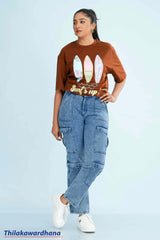 Mid Washed Cargo Jean