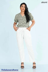 Akasi Waist Belted Linen Pant