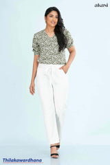 Akasi Waist Belted Linen Pant