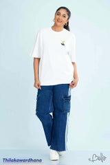 Bella Printed Drop Shoulder T Shirt