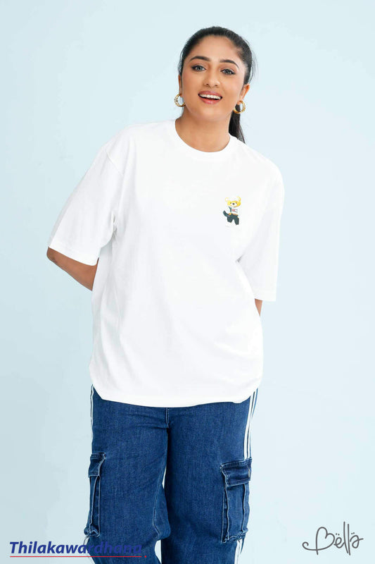 Bella Printed Drop Shoulder T Shirt