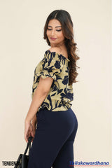Tendenza Off Shoulder Smocked Top