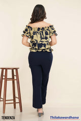 Tendenza Off Shoulder Smocked Top