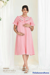 Tendenza Blush Boom Maternity Dress