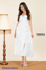 Tendenza Strappy Printed Maxi Dress