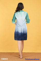 Tendenza Navy Fade Shirt Dress