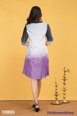 Tendenza Lavender Fade Shirt Dress