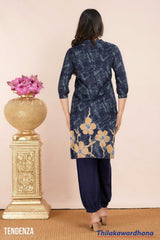 Tendenza Floral Cotton Tunic And Pant Set