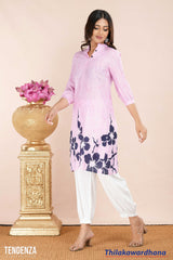 Tendenza Floral Cotton Tunic And Pant Set