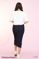 Akasi High Waist Denim Skirt