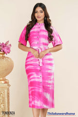 Tendenza Peony Whisper Midi Dress