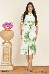 Tendenza Green Escape Midi Dress