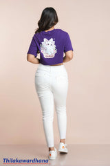 Mid Waist White Jean