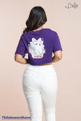 Bella Graphic Printed Crop Tee