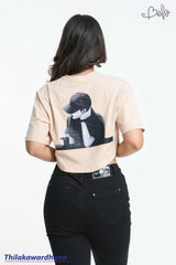 Bella Printed Crop Tee