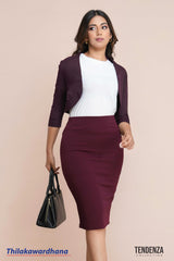Tendenza Maroon Elegance Blazer