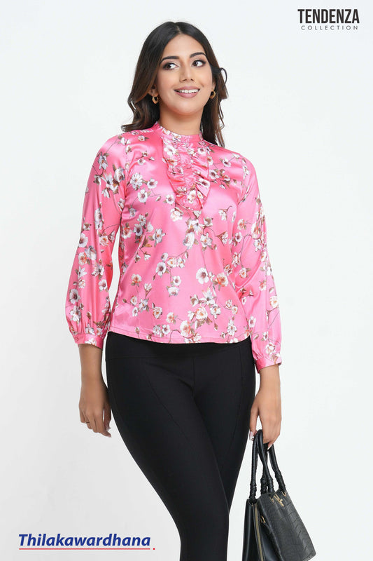 Tendenza Floral Luxe Satin Top