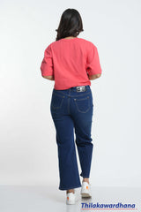 Dark Washed Relaxed Fit Jean