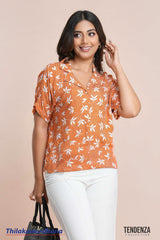 Tendenza Batwing Sleeve Summer Top