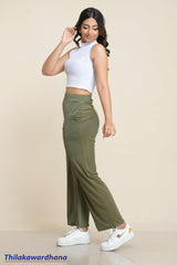 Akasi Textured High Waist Pant