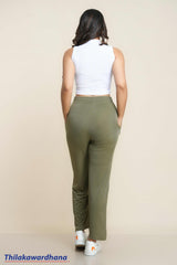 Akasi Textured High Waist Pant