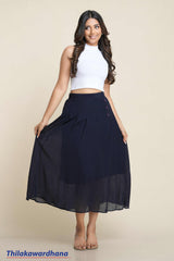 Buttoned Bliss Midi Skirt