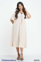 Aura Delicate Puff Sleeve Dress