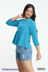Tendenza 3/4 Sleeve Empire Top