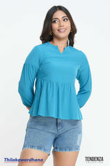 Tendenza 3/4 Sleeve Empire Top