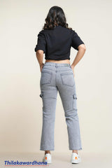 Classic Grey Relaxed Fit Cargo Jean