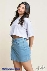 Bella Printed Crop Tee