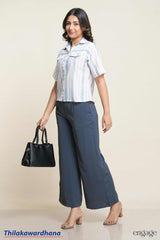 Engage Striped Pocket Detailed Top